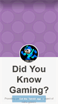 Mobile Screenshot of didyouknowgaming.com